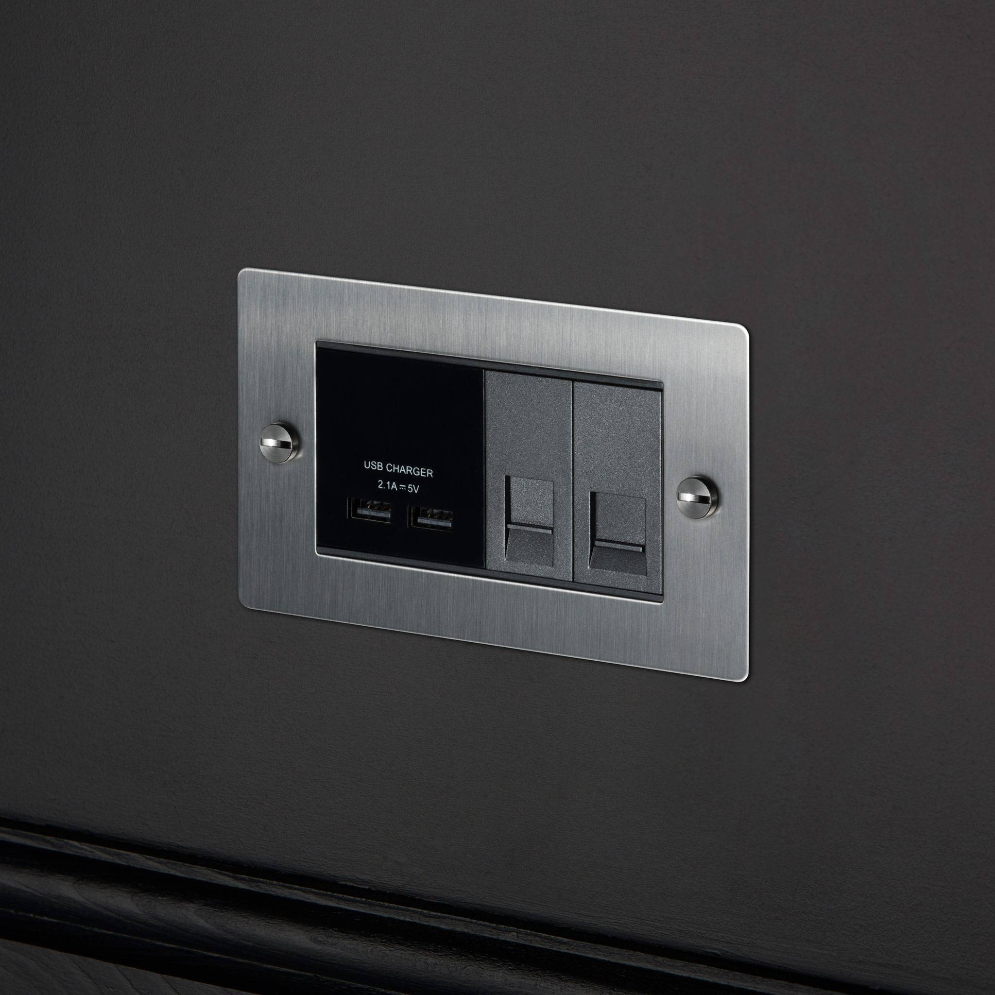 2G EURO PLATE / 4 MODULE