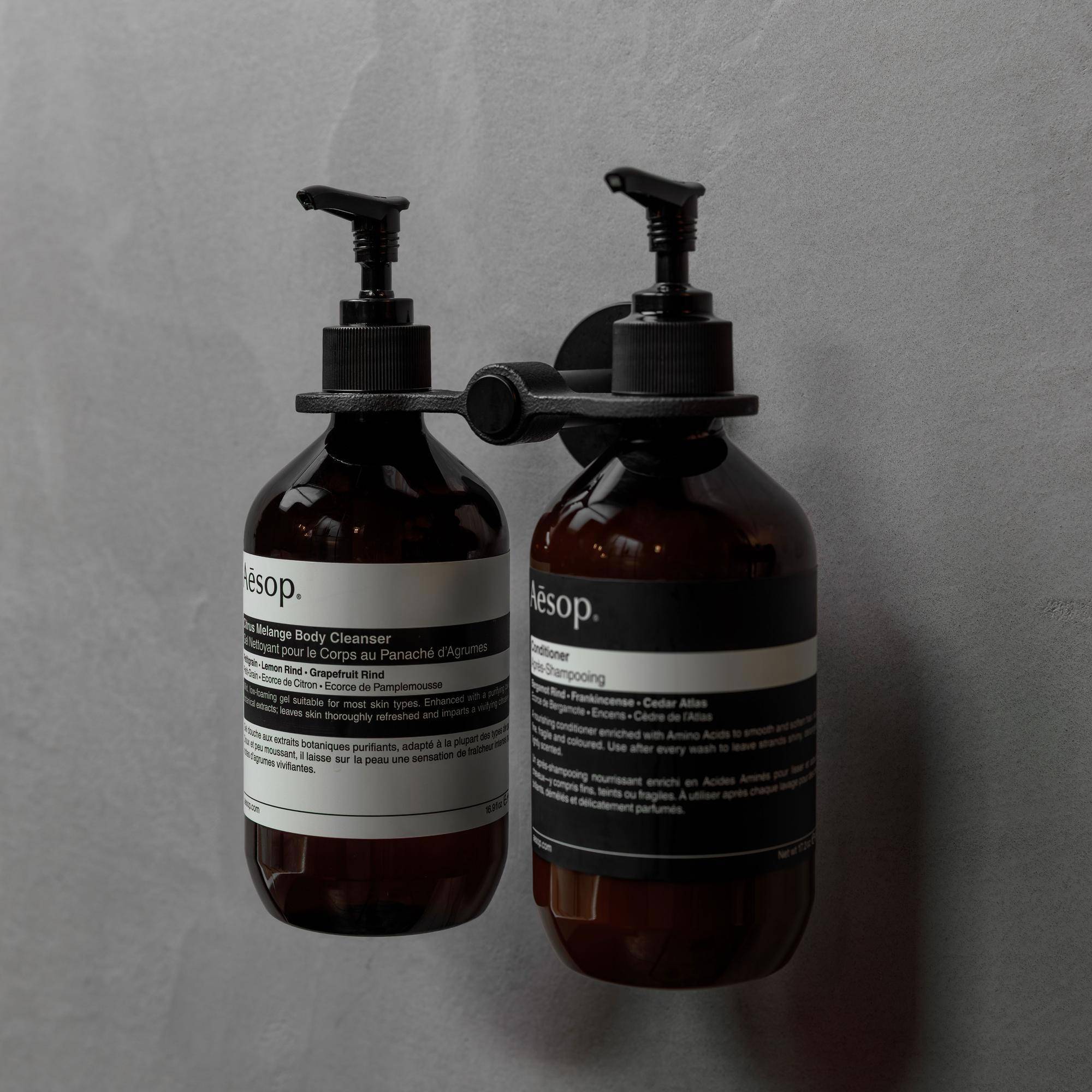 SOAP HOLDER / CAST / DOUBLE DISPENSER