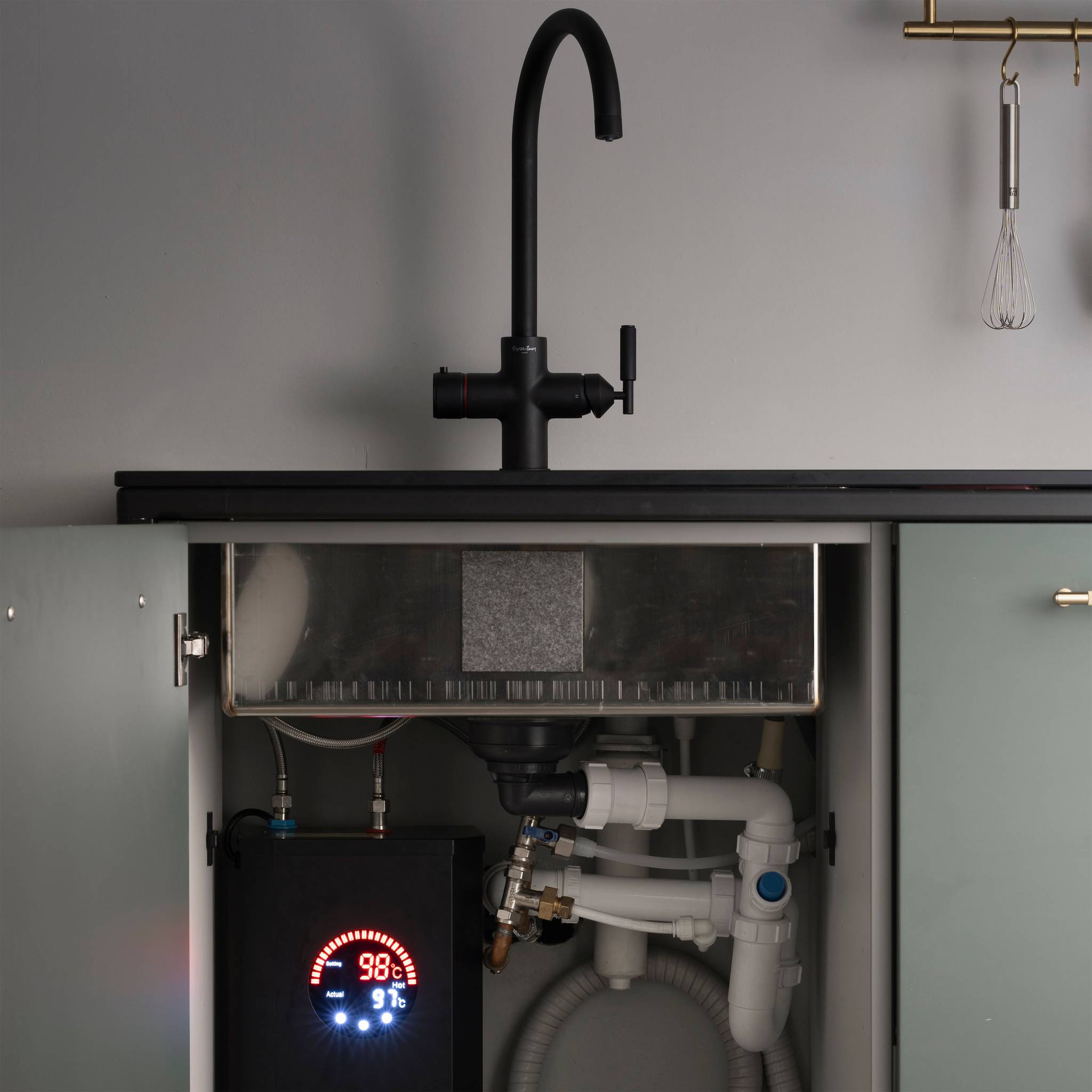 UK KITCHEN TAP / PULL-OUT MIXER / CROSS