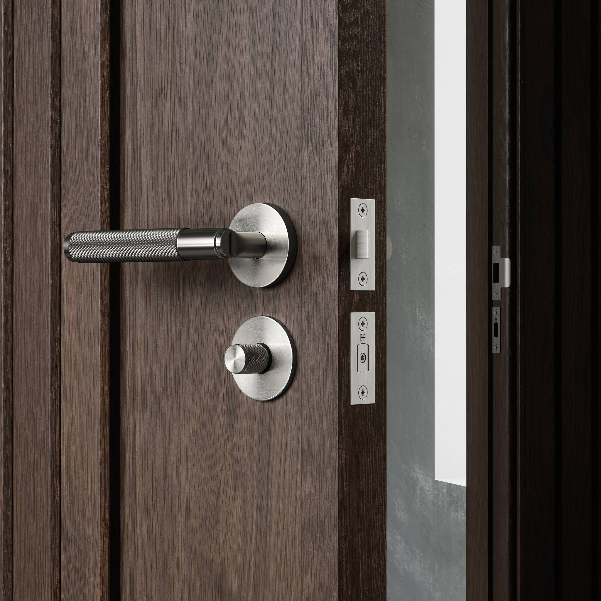 DOOR HANDLE SET / CROSS / SPRUNG