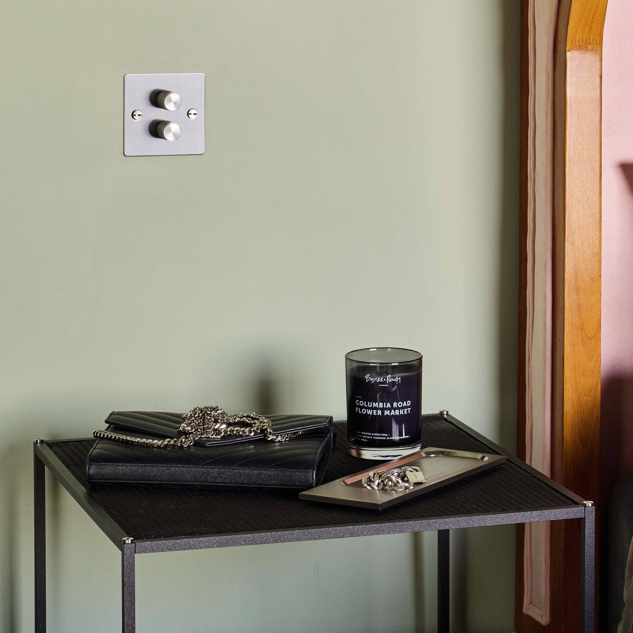 2G DIMMER / 120W / CROSS / STEEL