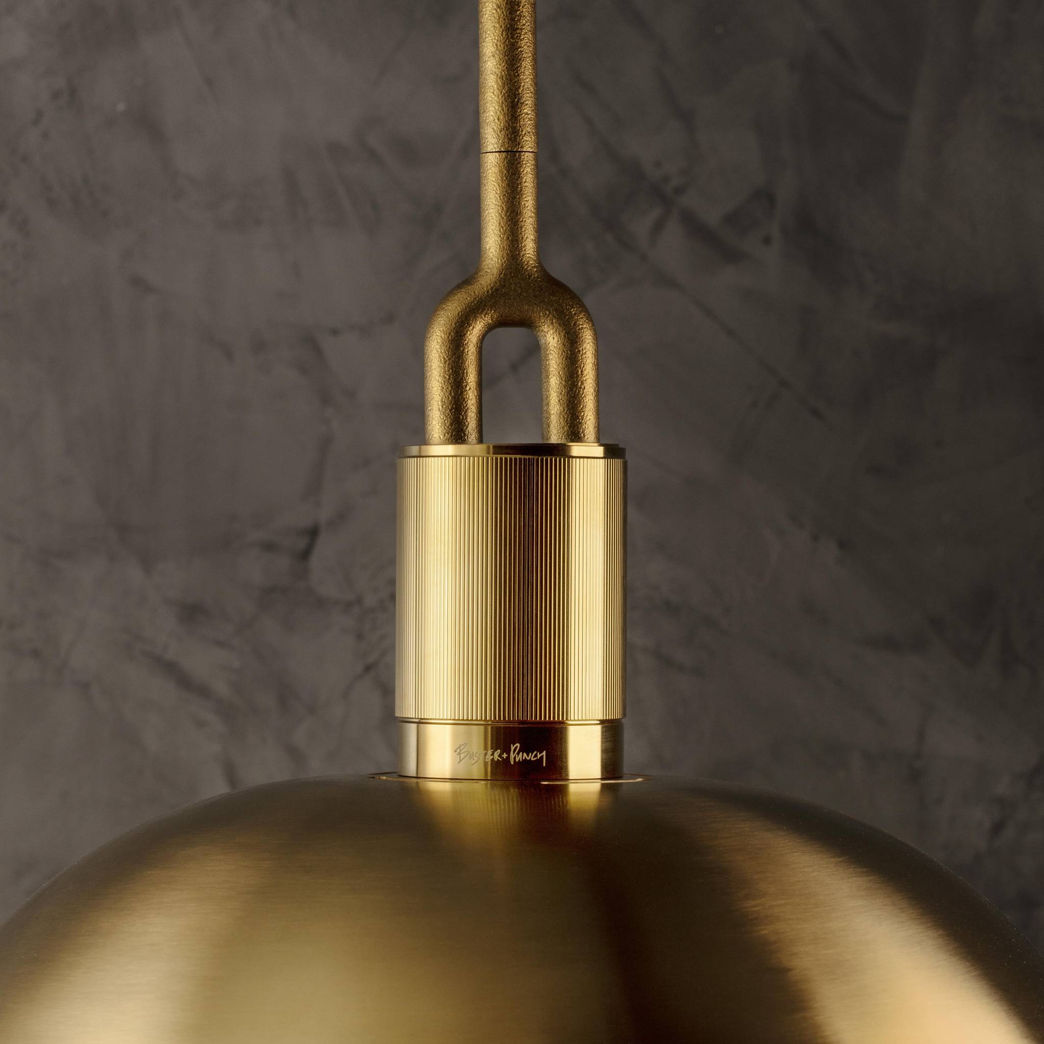 FORKED PENDANT / LINEAR / GLOBE / SMOKED / LARGE