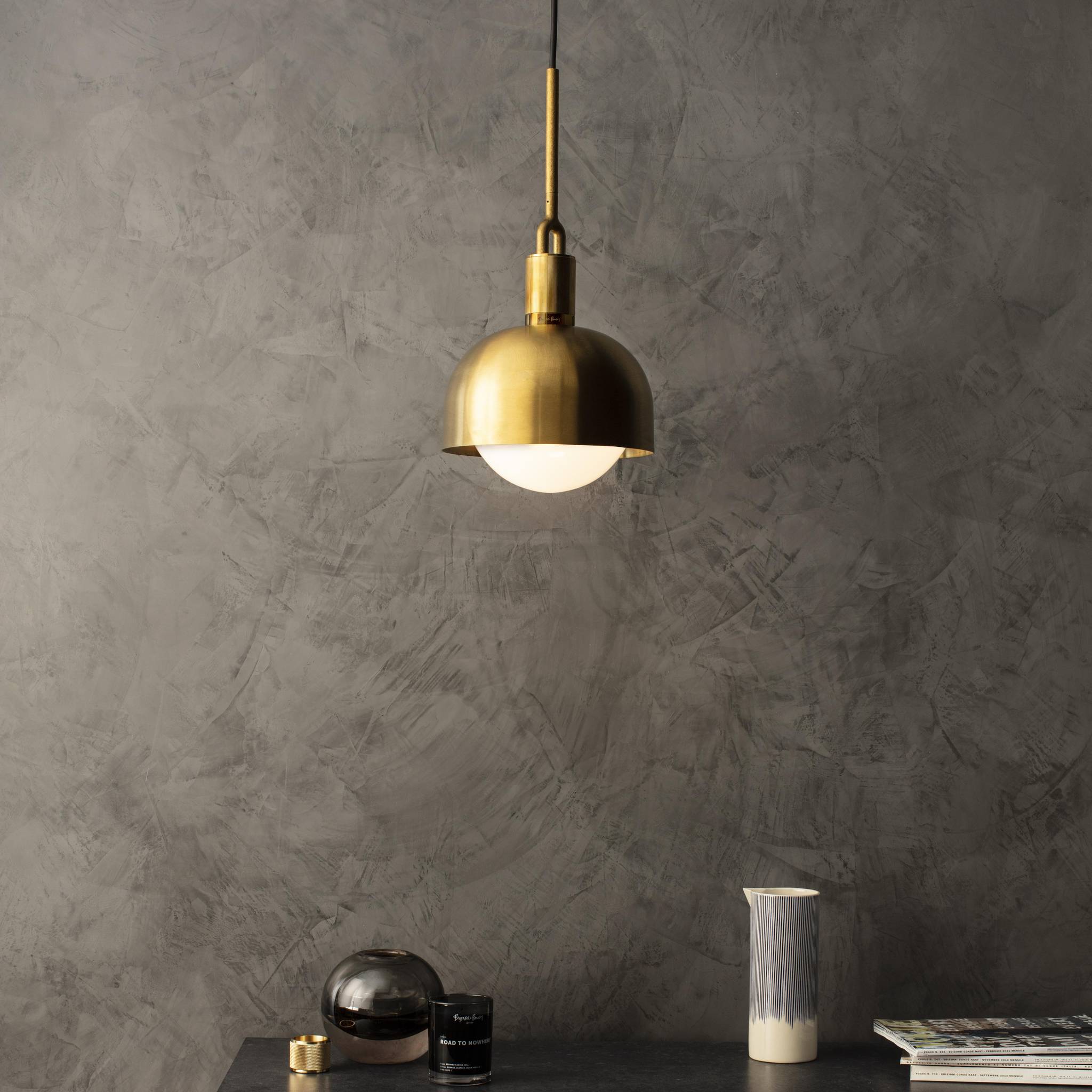 FORKED PENDANT / LINEAR / SHADE / GLOBE / OPAL / MEDIUM