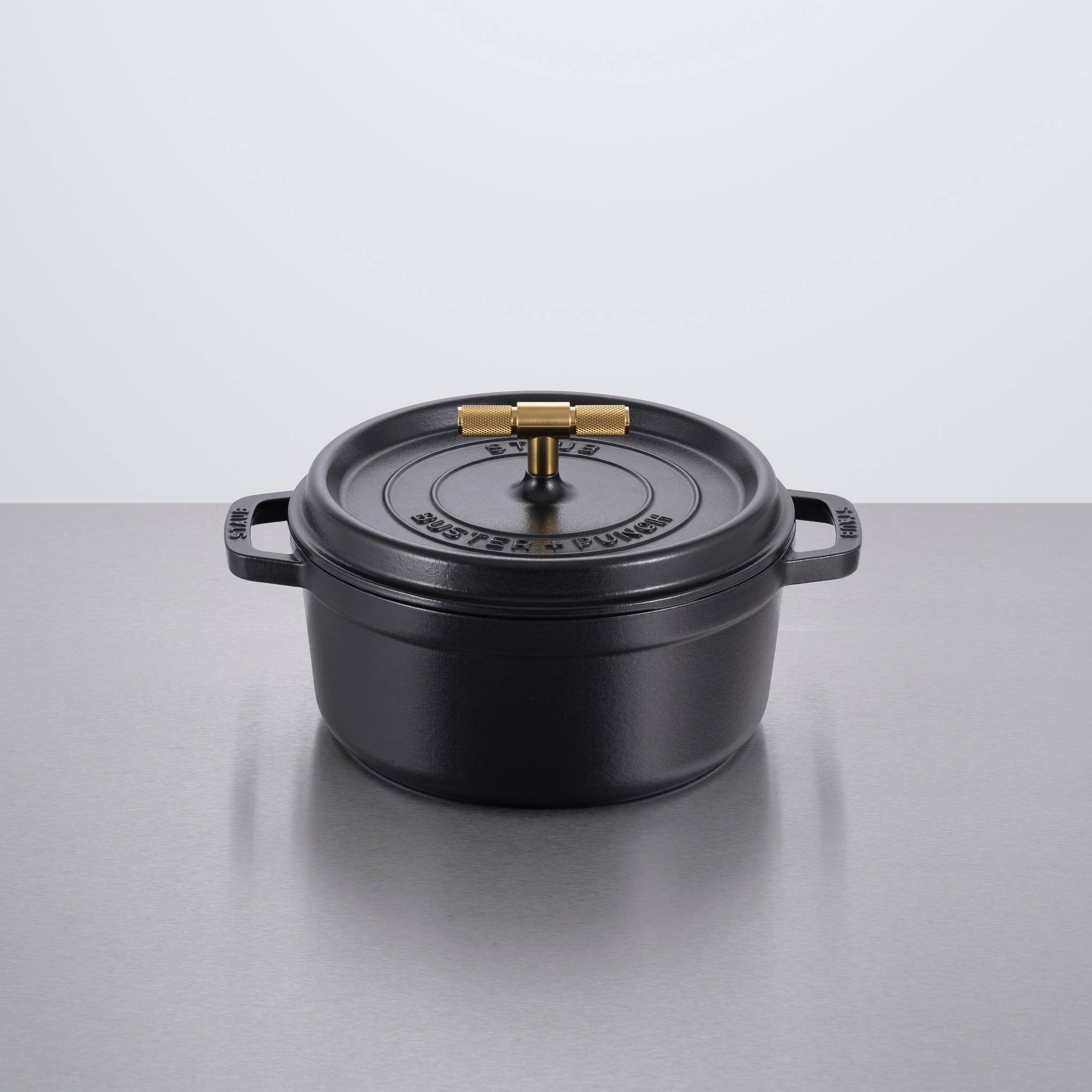 COCOTTE / 24CM / CROSS / STAUB / BLACK