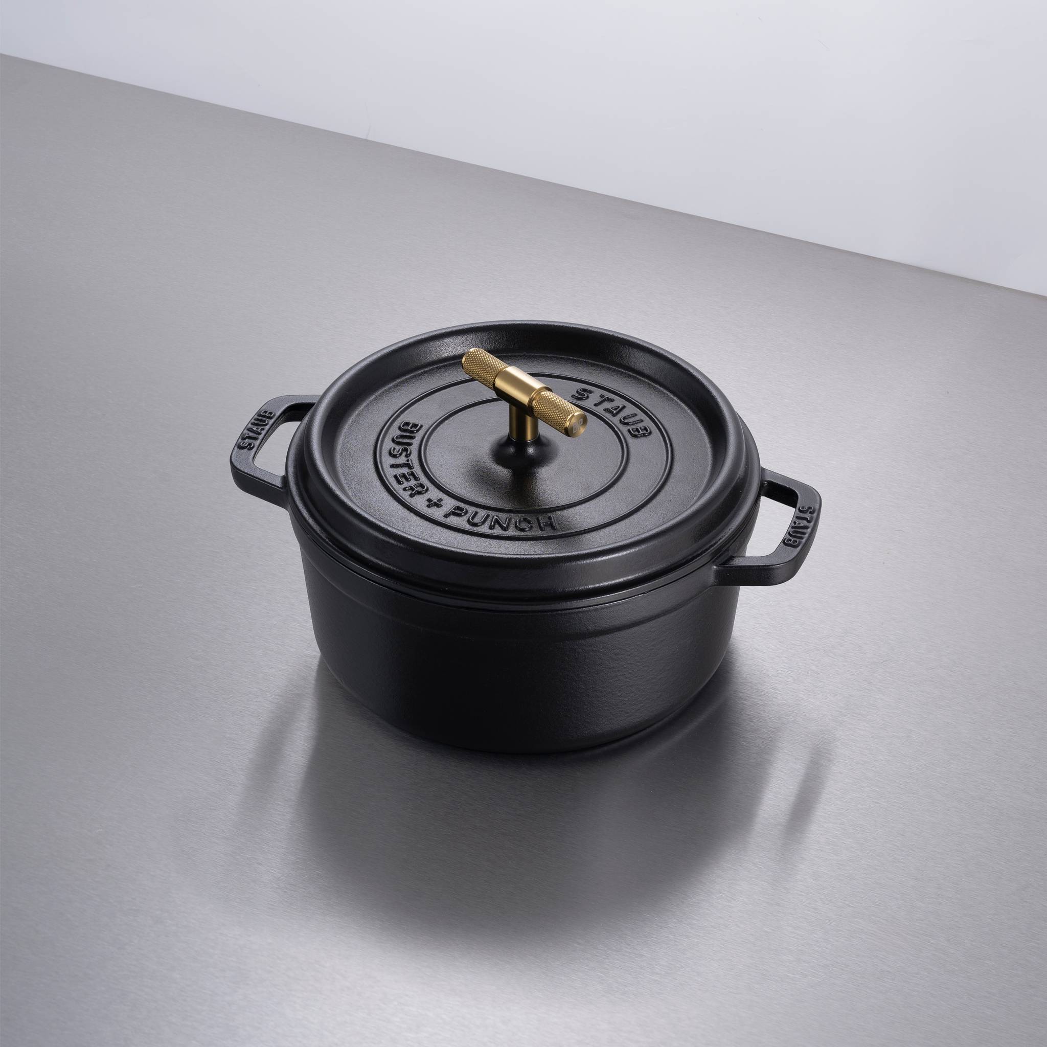 COCOTTE / 24CM / CROSS / STAUB / BLACK