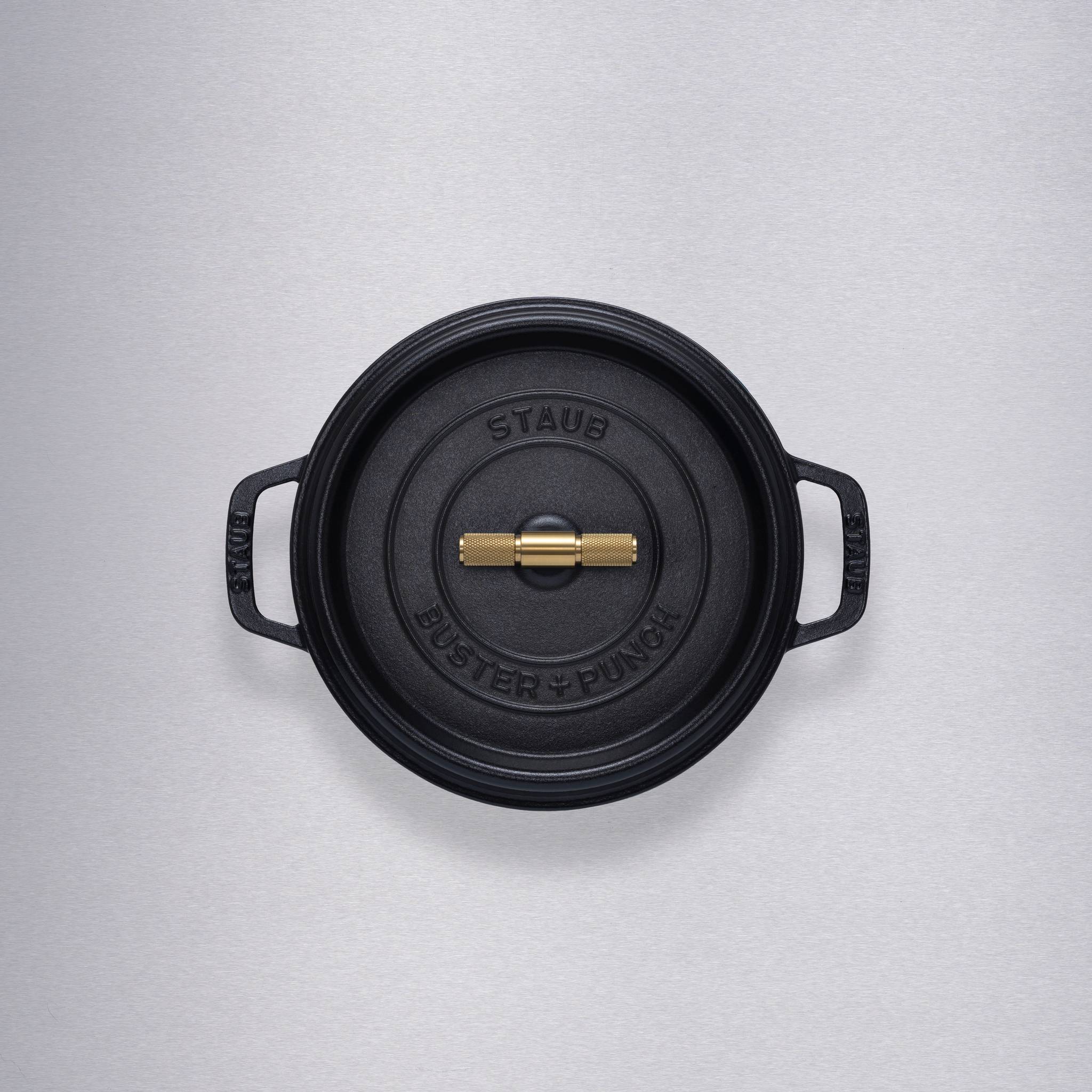 COCOTTE / 24CM / CROSS / STAUB / BLACK