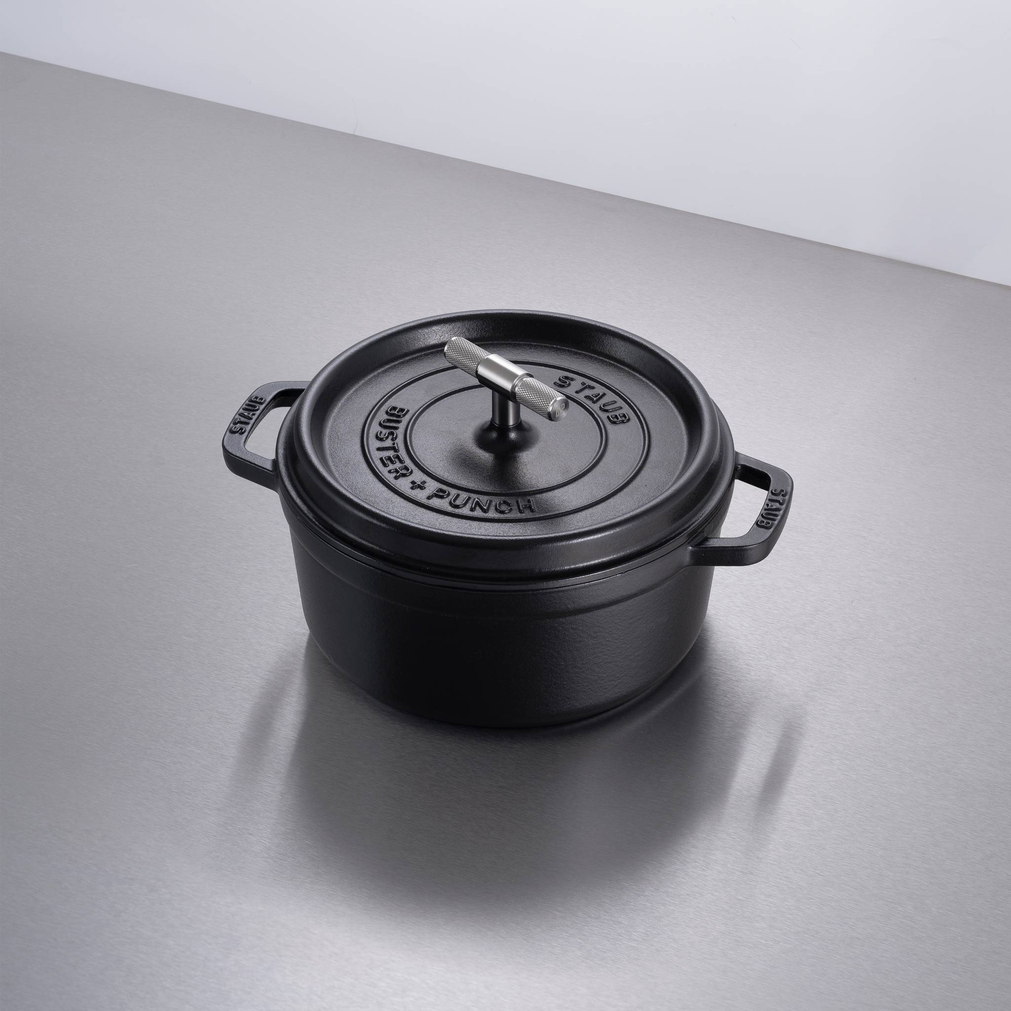 COCOTTE / 24CM / CROSS / STAUB / BLACK