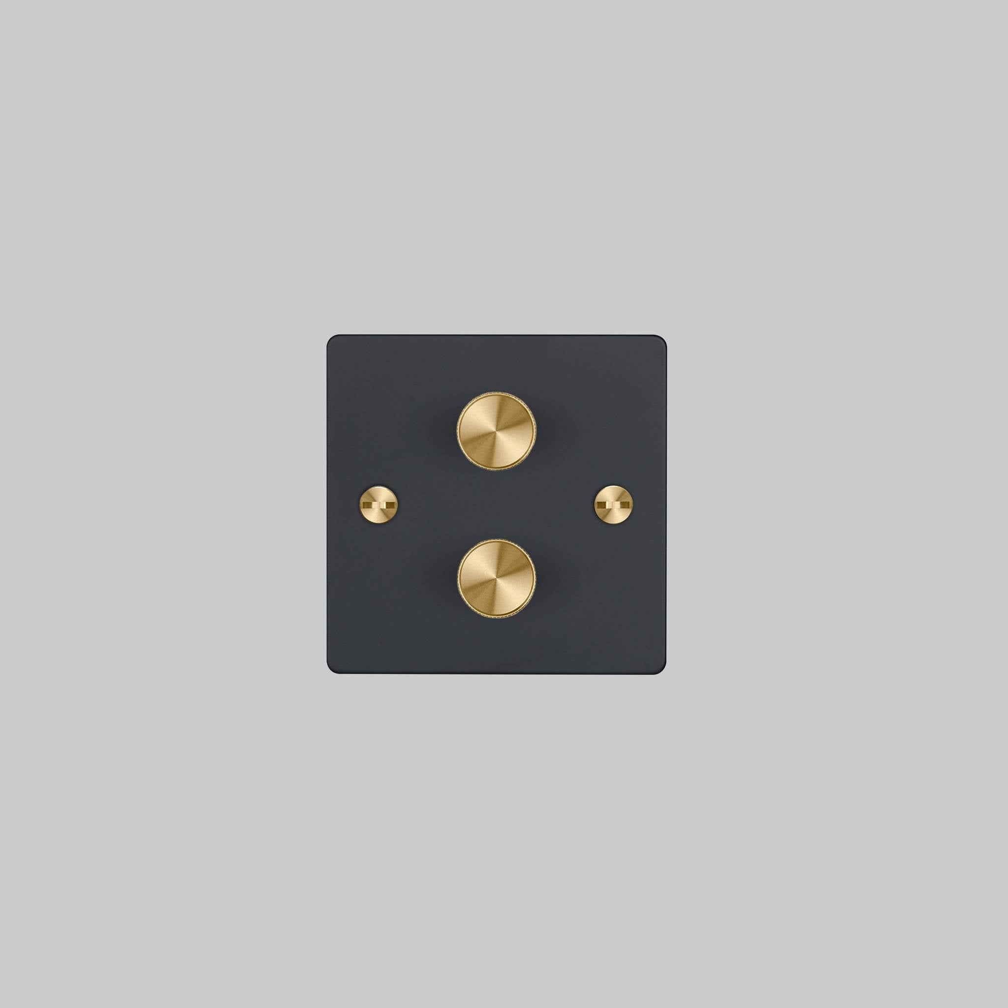 2G DIMMER / 120W / CROSS / BLACK
