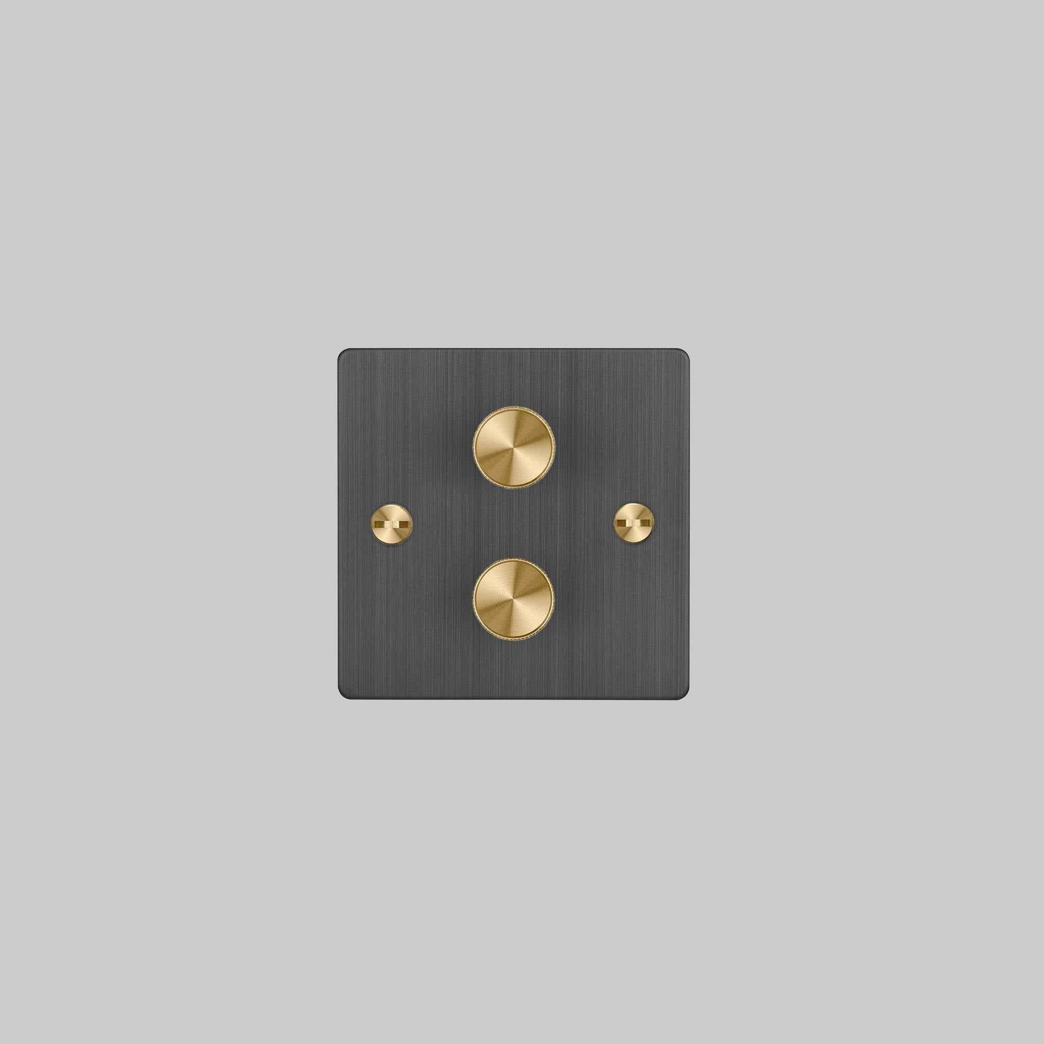 2G DIMMER / 120W / CROSS / SMOKED BRONZE