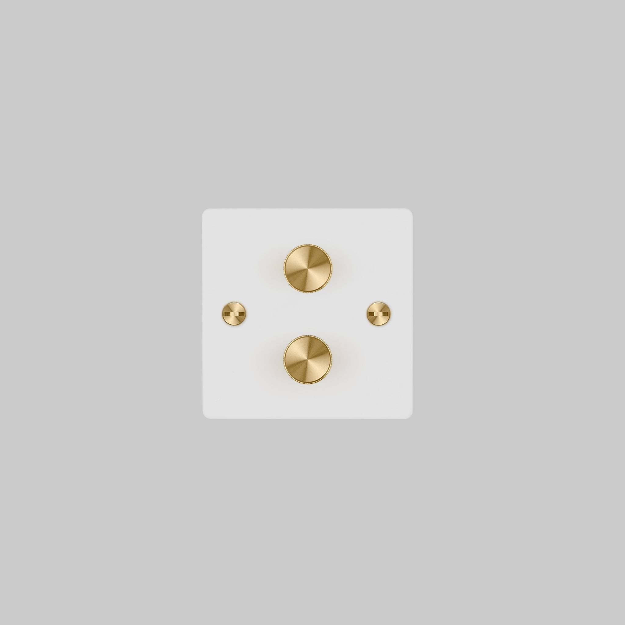 2G DIMMER / 120W / CROSS / WHITE