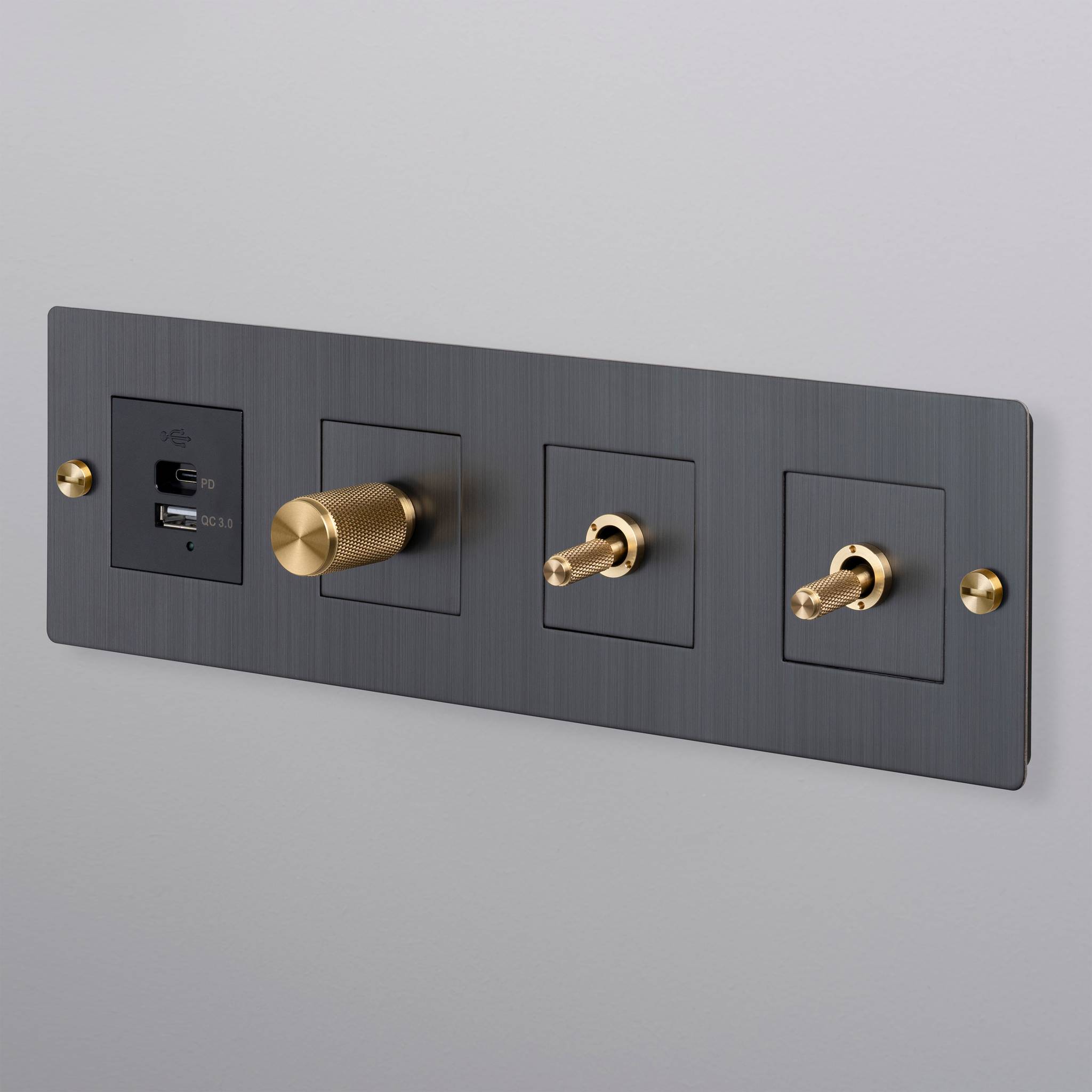 USB MODULE / USB A + C QUICKCHARGE / 45 MM