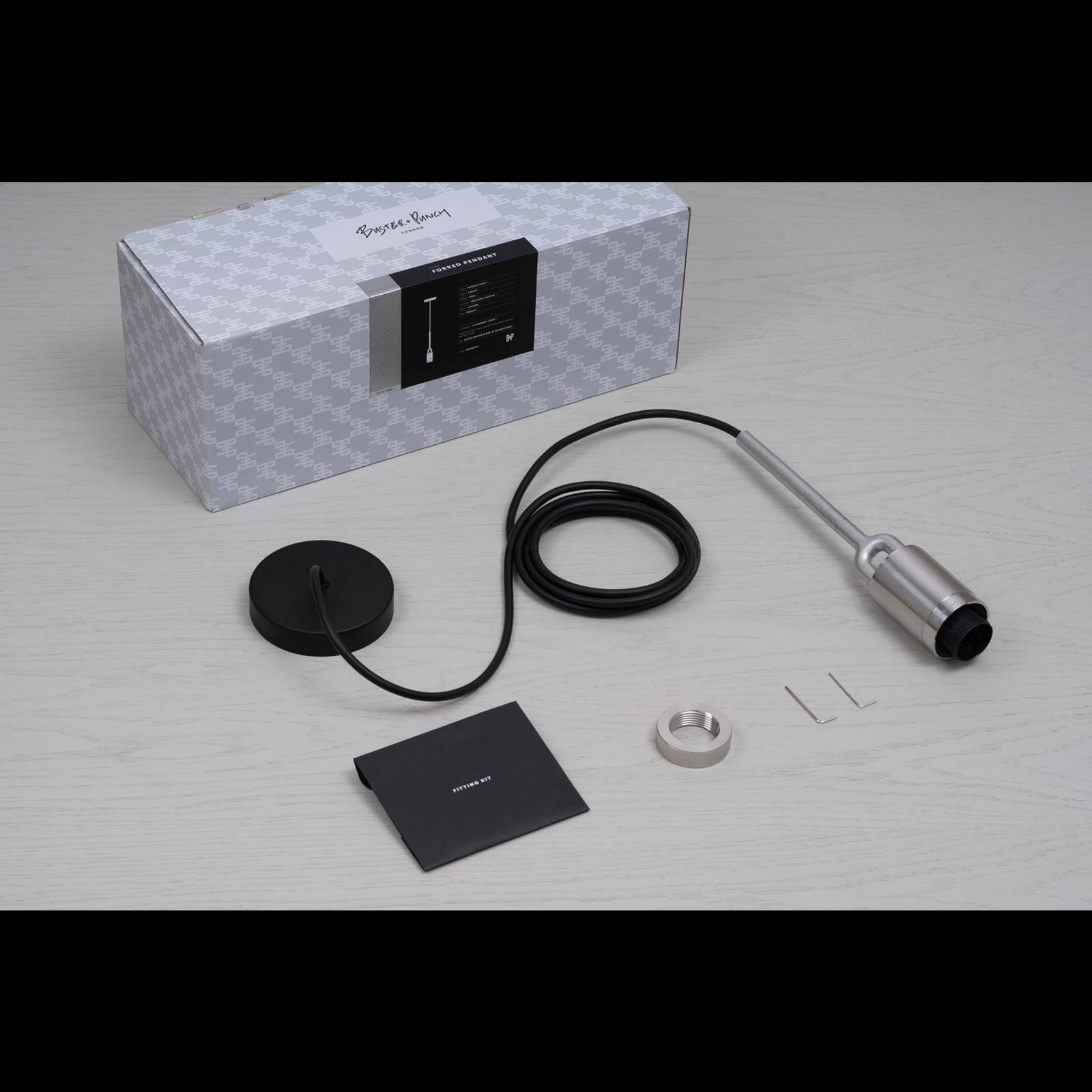 FORKED PENDANT / LINEAR / SHADE / GLOBE / SMOKED / MEDIUM