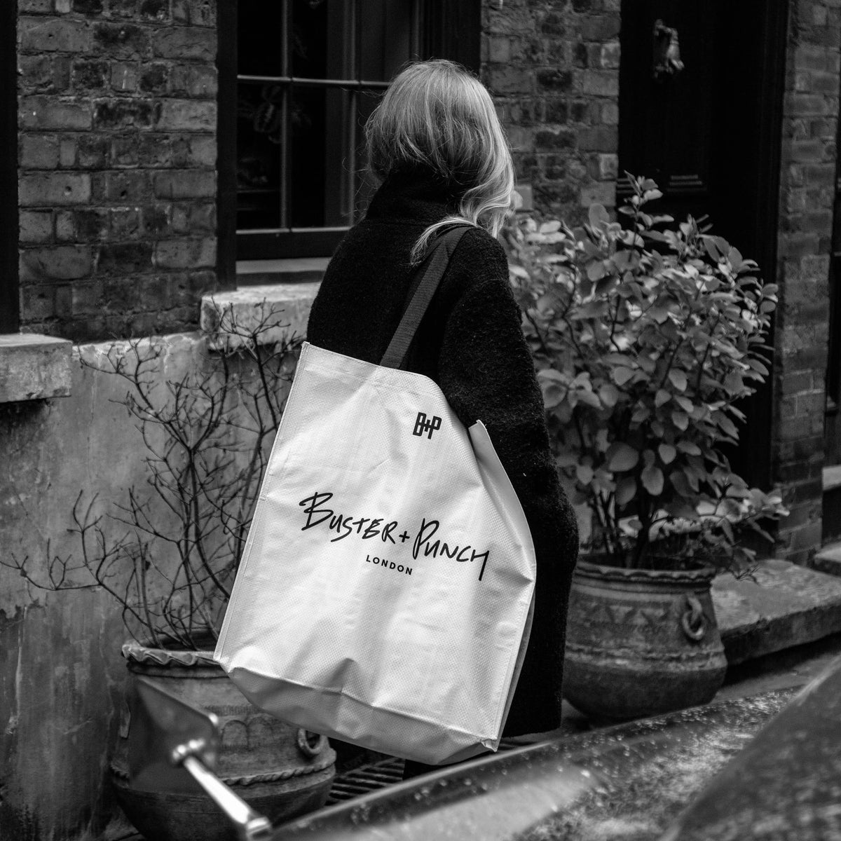 WOVEN BAG / LARGE / B+P