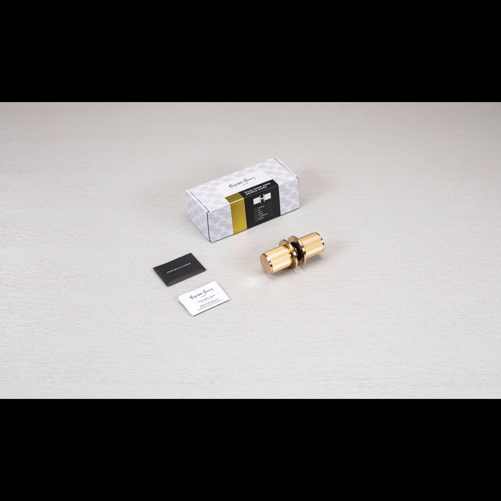 DOOR KNOB / FIXED / DOUBLE-SIDED / LINEAR