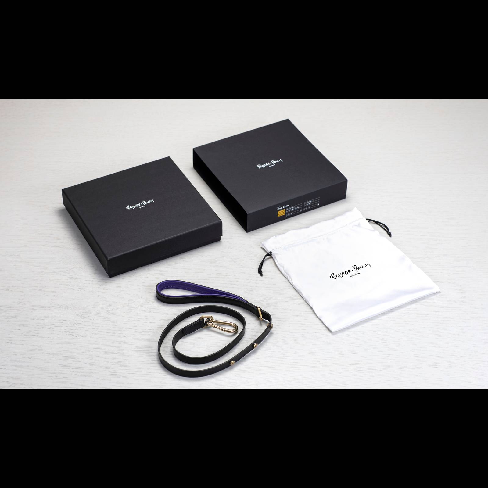 DOG LEAD / CROSS / BLACK / PURPLE