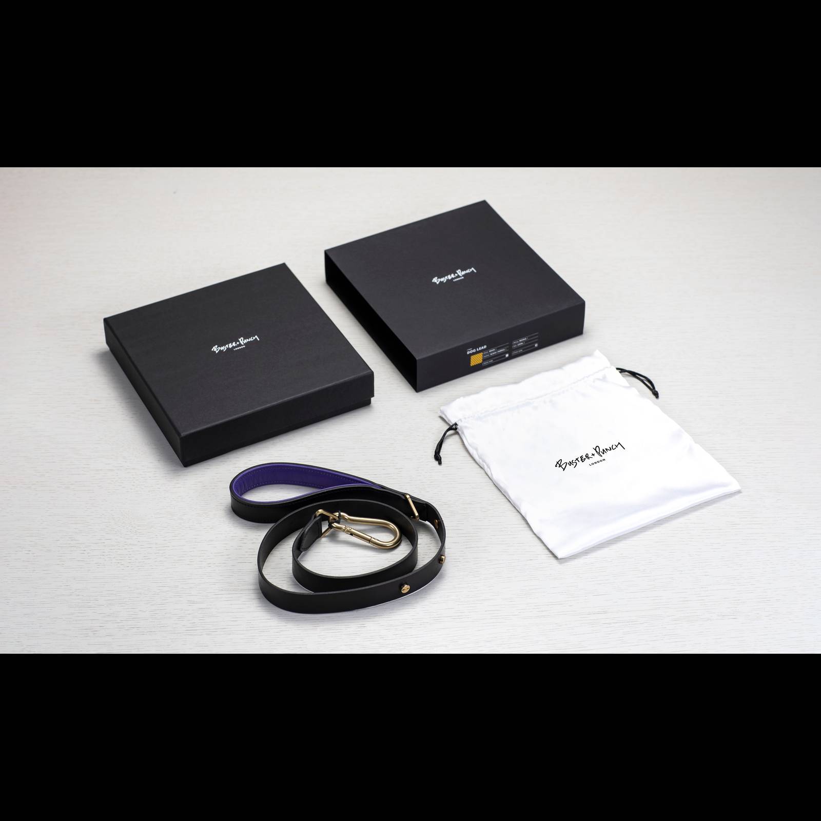 DOG LEAD / CROSS / BLACK / PURPLE