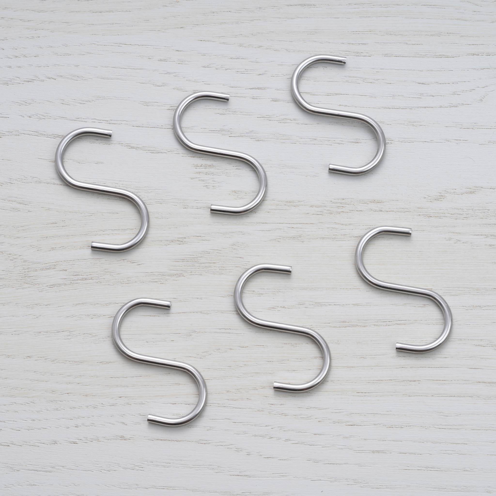 HANGER SHELF / S HOOK / STEEL / SET OF 6