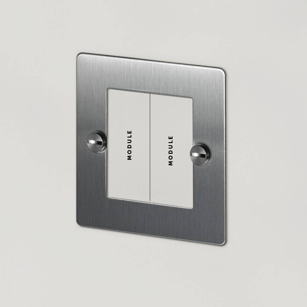 1G EURO PLATE / 2 MODULE