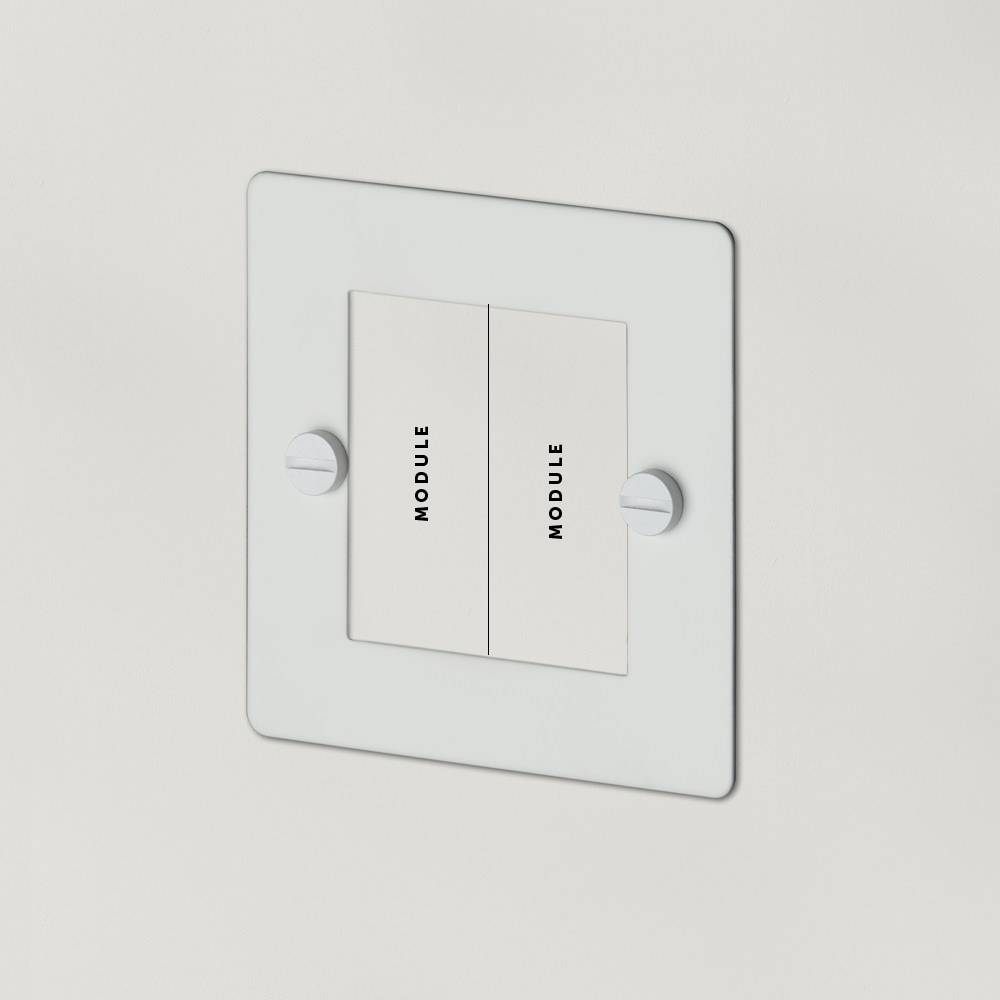 1G EURO PLATE / 2 MODULE