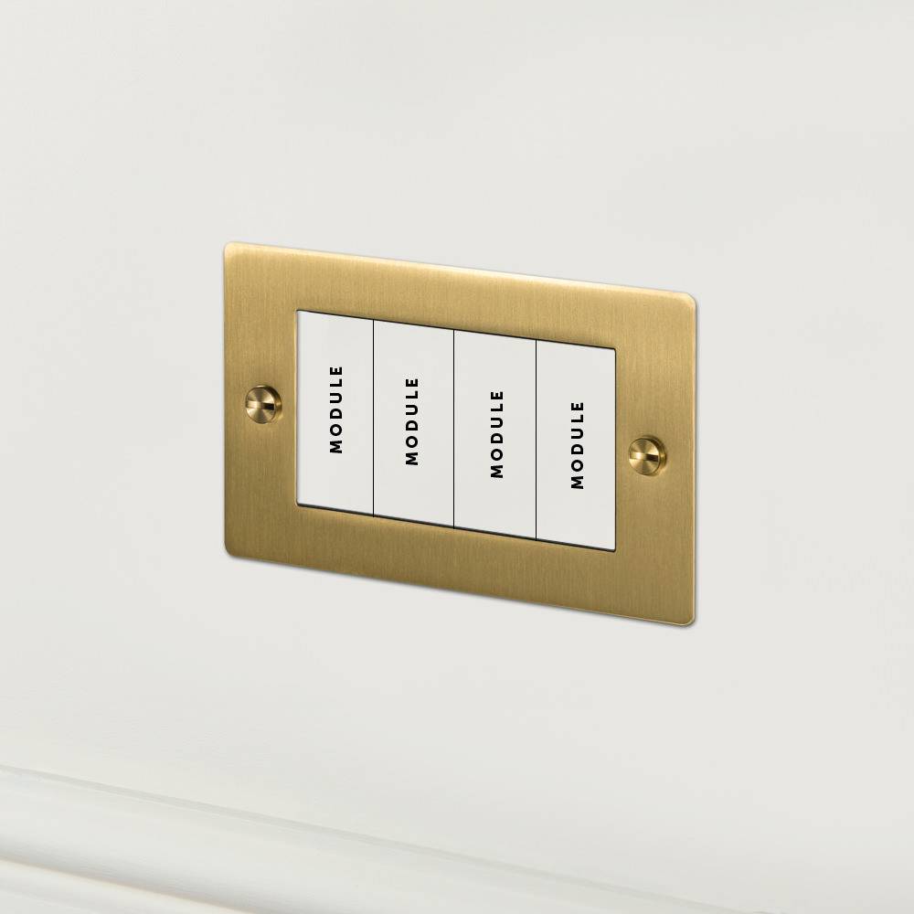 2G EURO PLATE / 4 MODULE