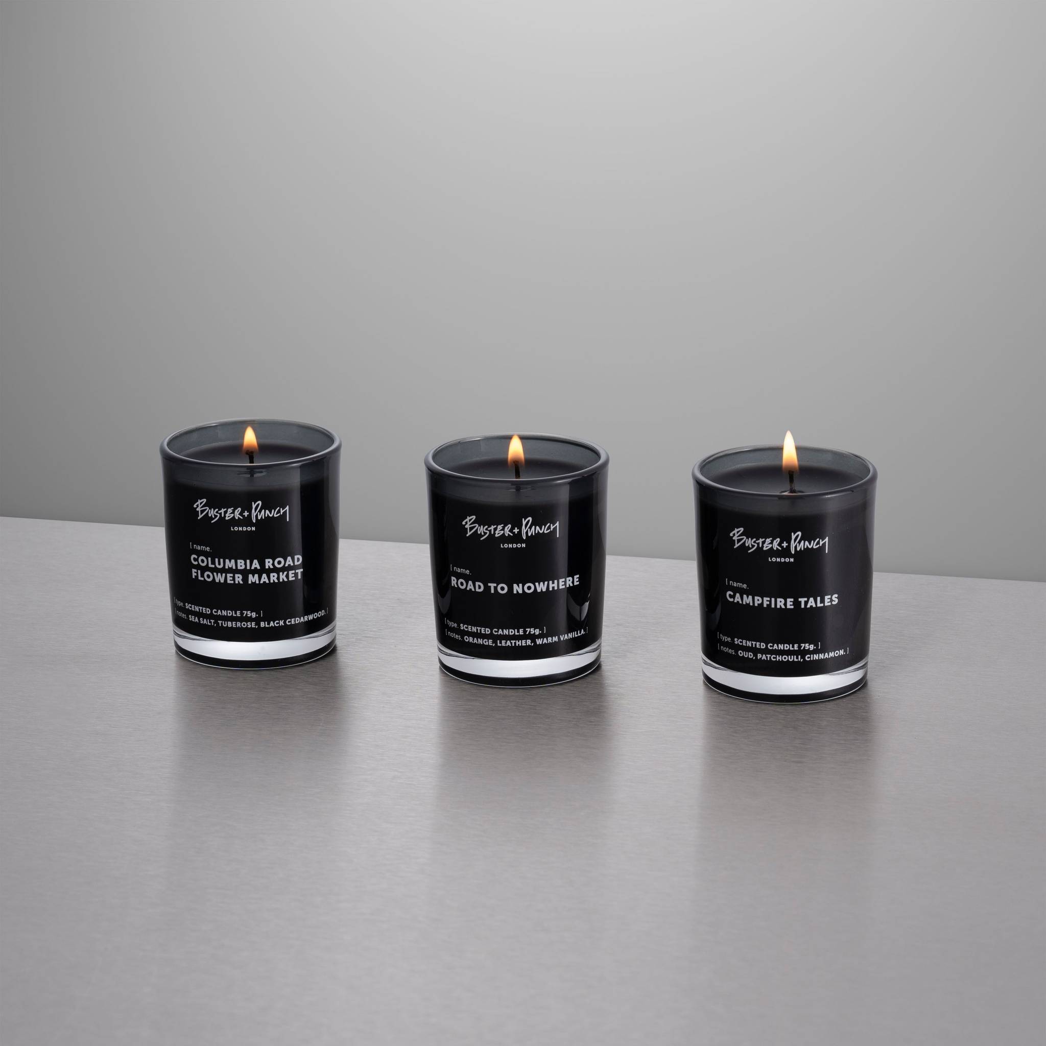 ROAD TO NOWHERE COLLECTION / SCENTED CANDLE SET / 75G X 3