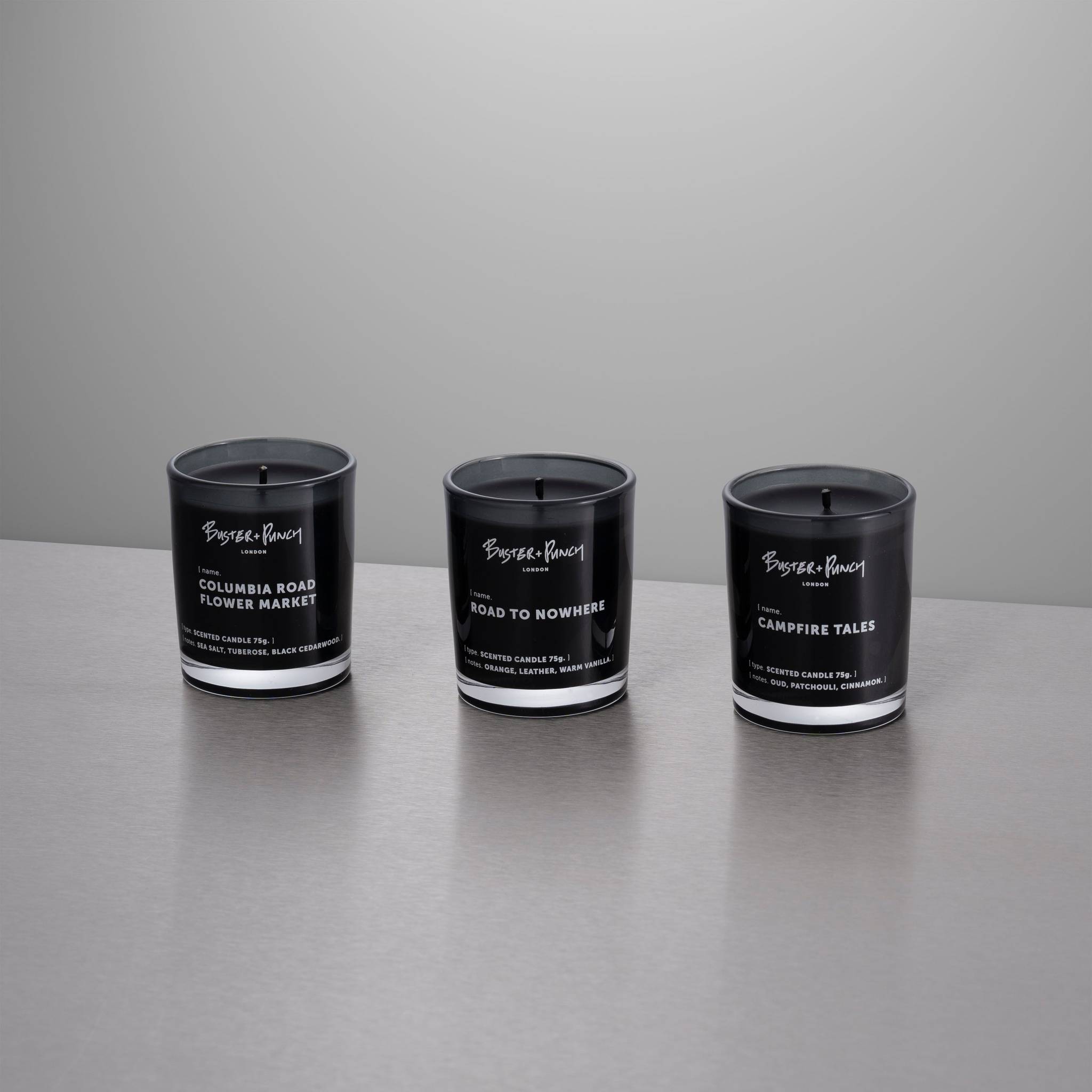 ROAD TO NOWHERE COLLECTION / SCENTED CANDLE SET / 75G X 3