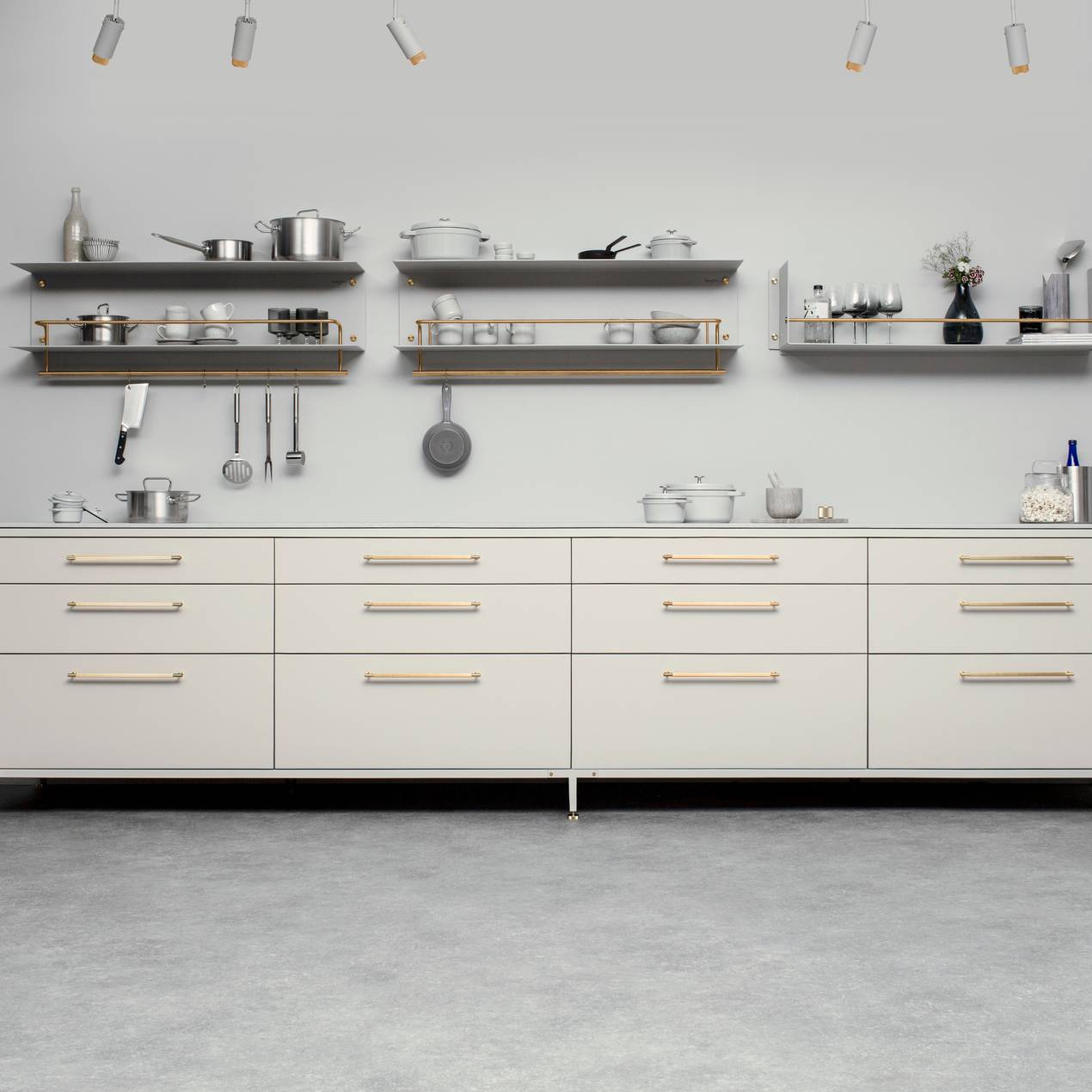 KITCHEN SHELF / HANGER / WITHOUT LOGO / STONE