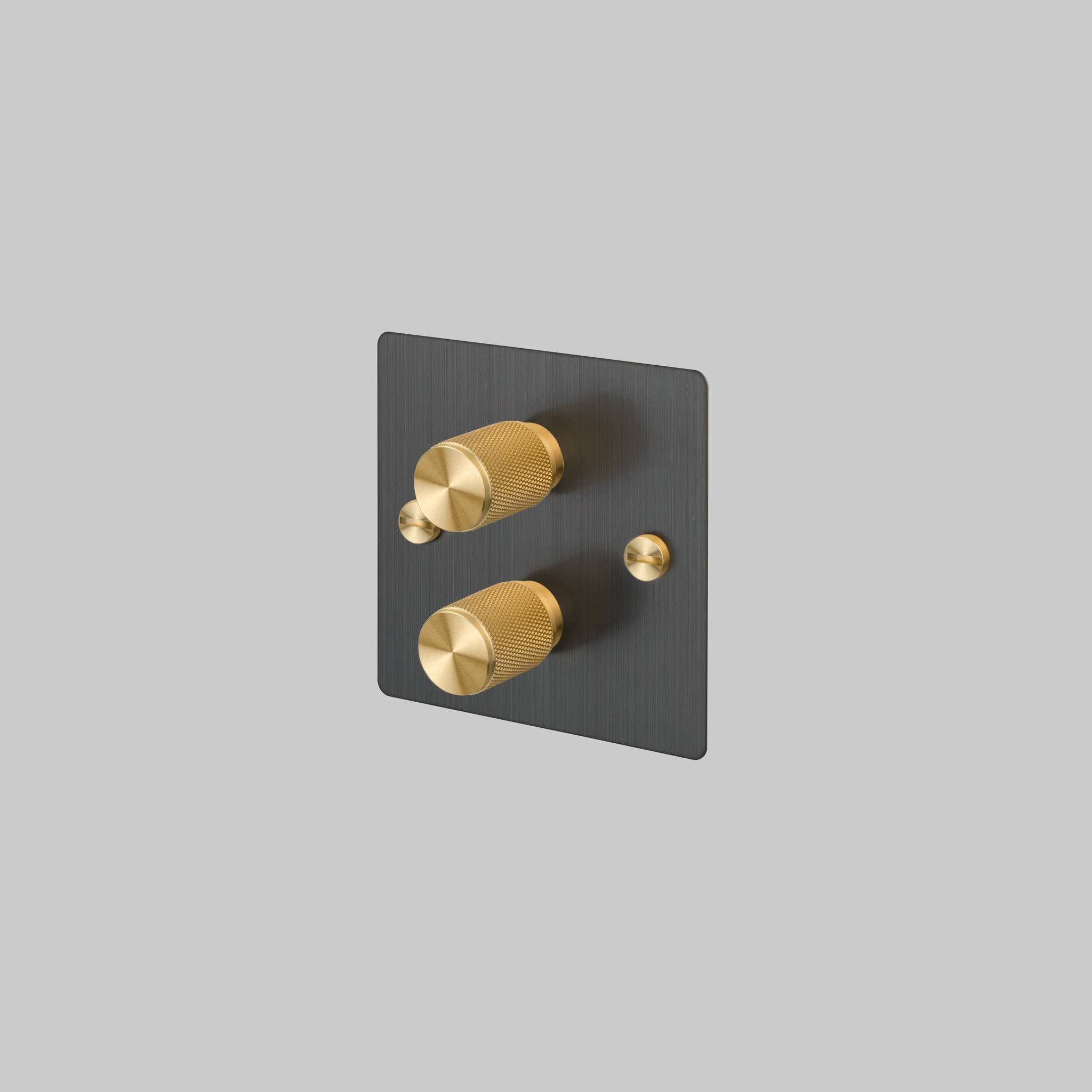 2G DIMMER / 120W / CROSS / SMOKED BRONZE