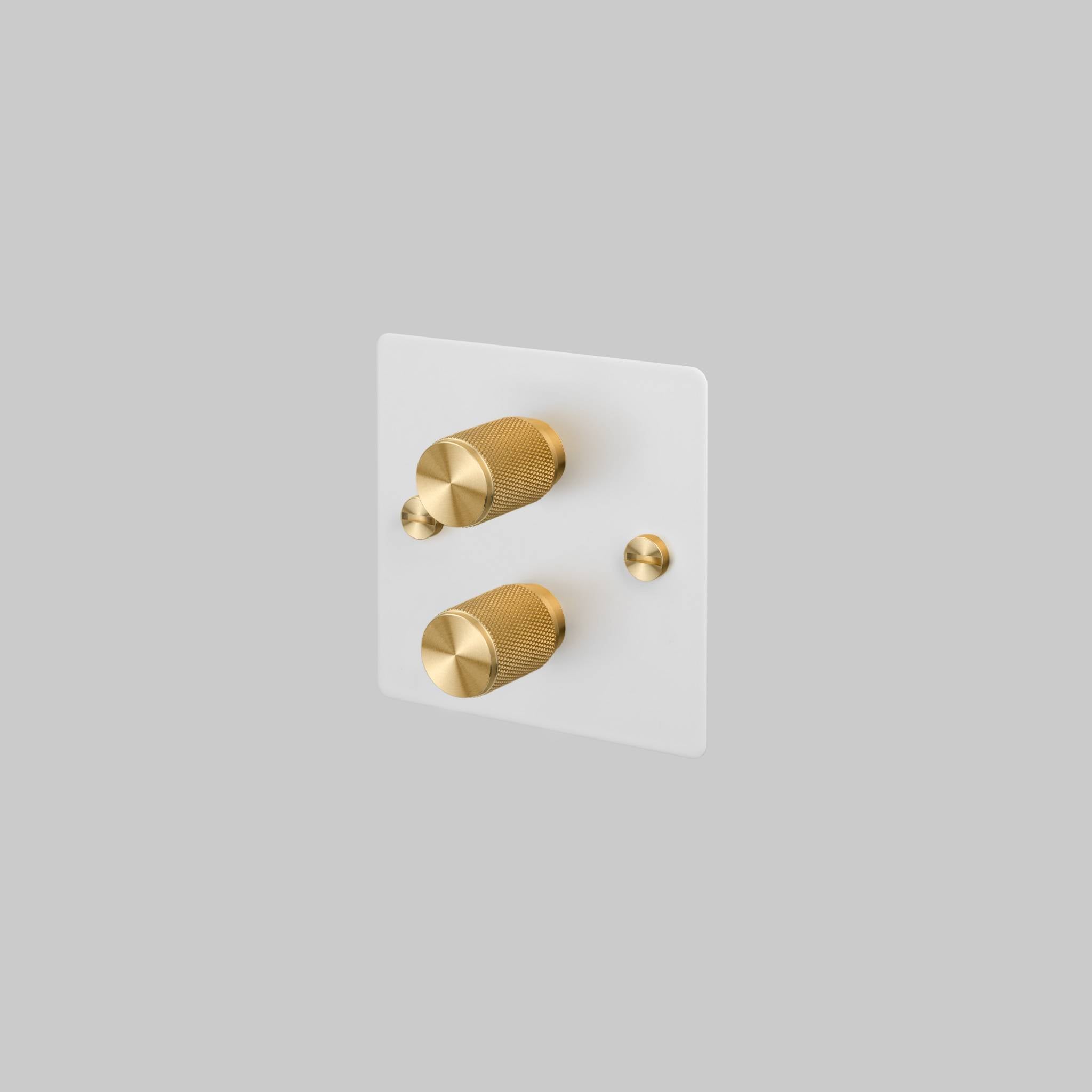 2G DIMMER / 120W / CROSS / WHITE