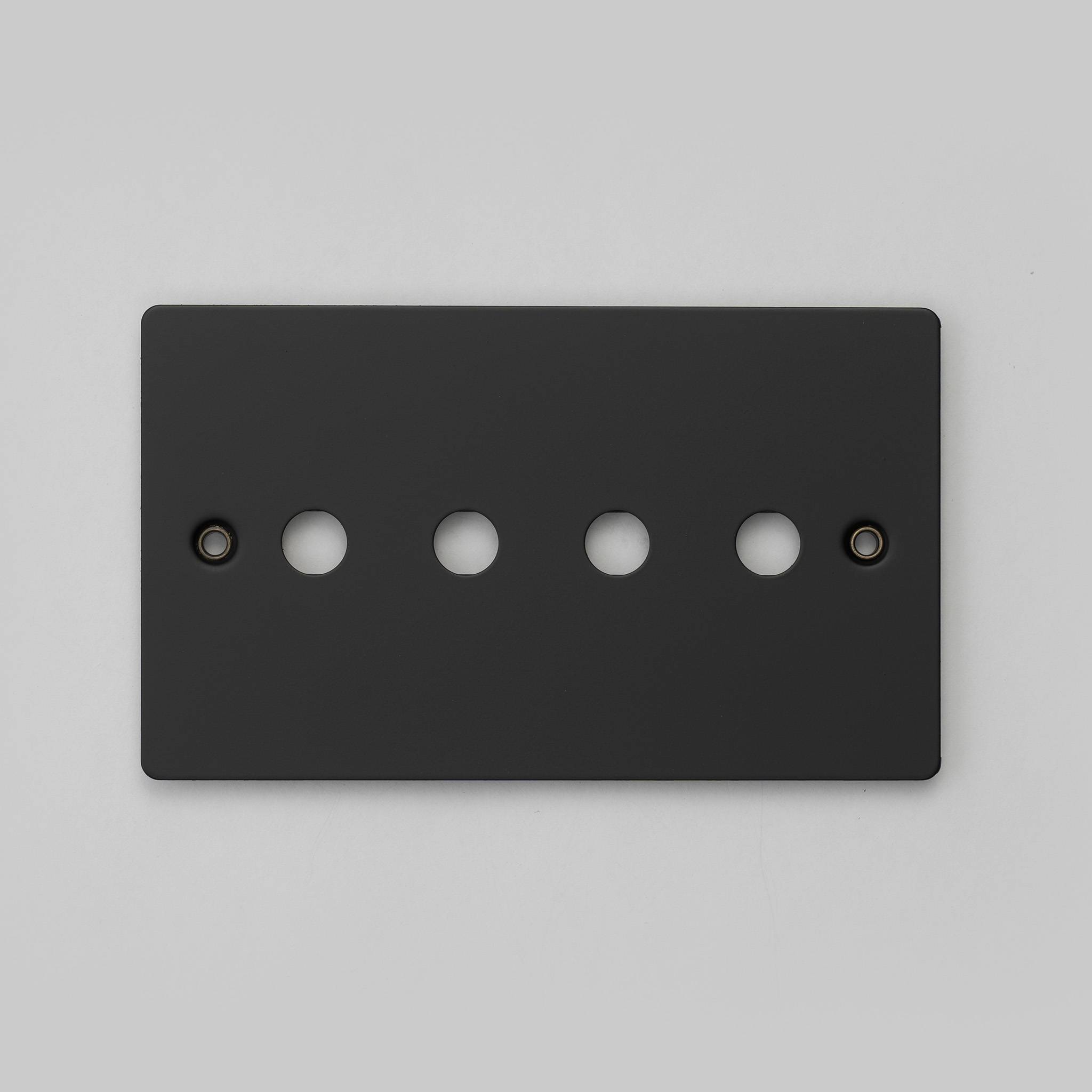 2G WALL PLATE / FOR 4 DIMMERS OR TOGGLES