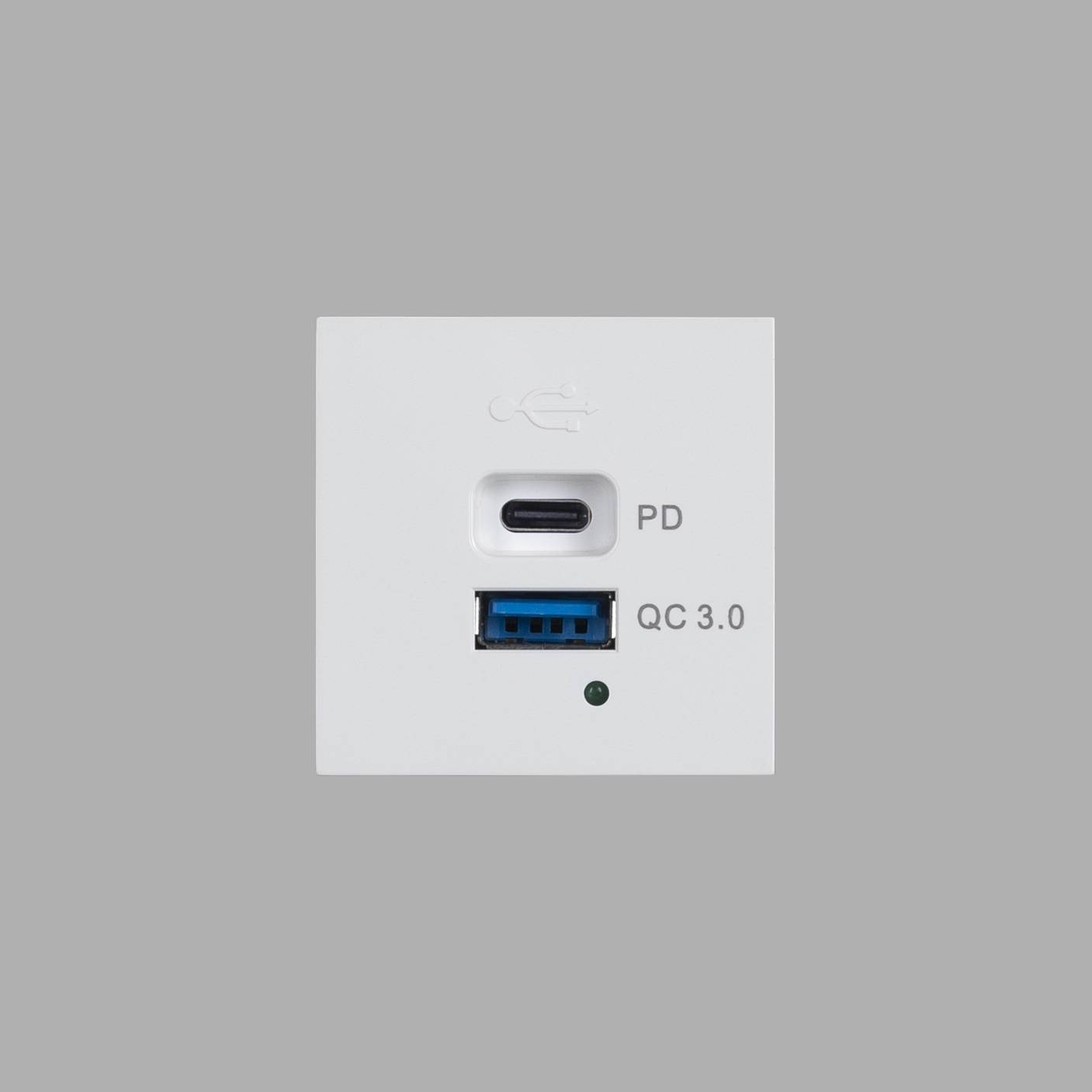 USB MODULE / USB A + C QUICKCHARGE / 45 MM