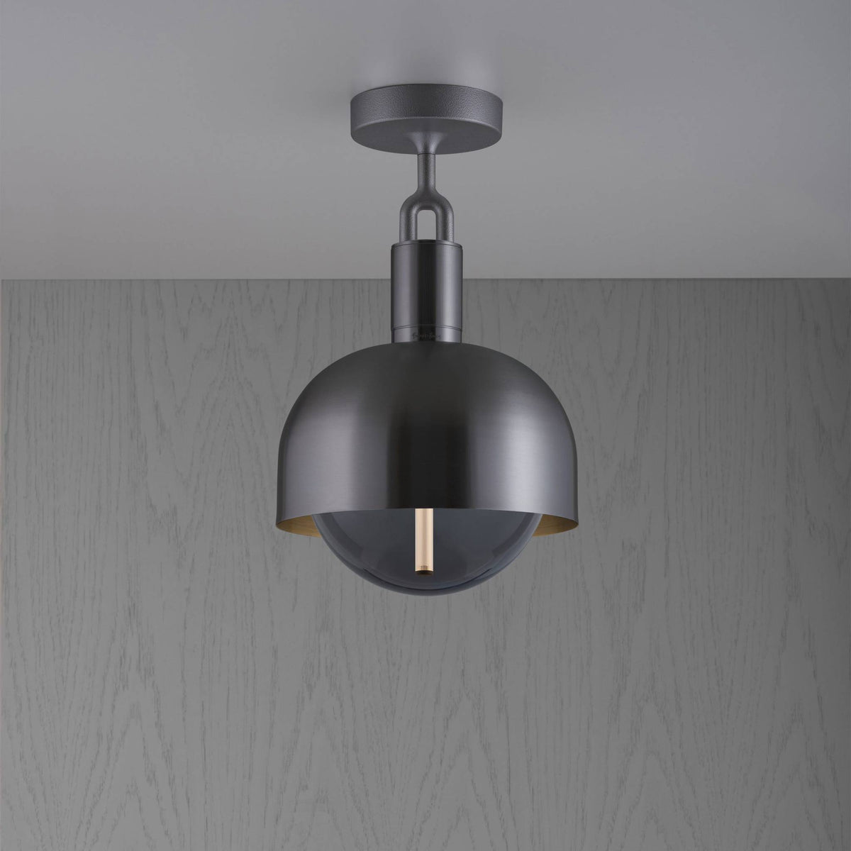 Forked Ceiling / Linear / Shade / Globe / Smoked / Medium