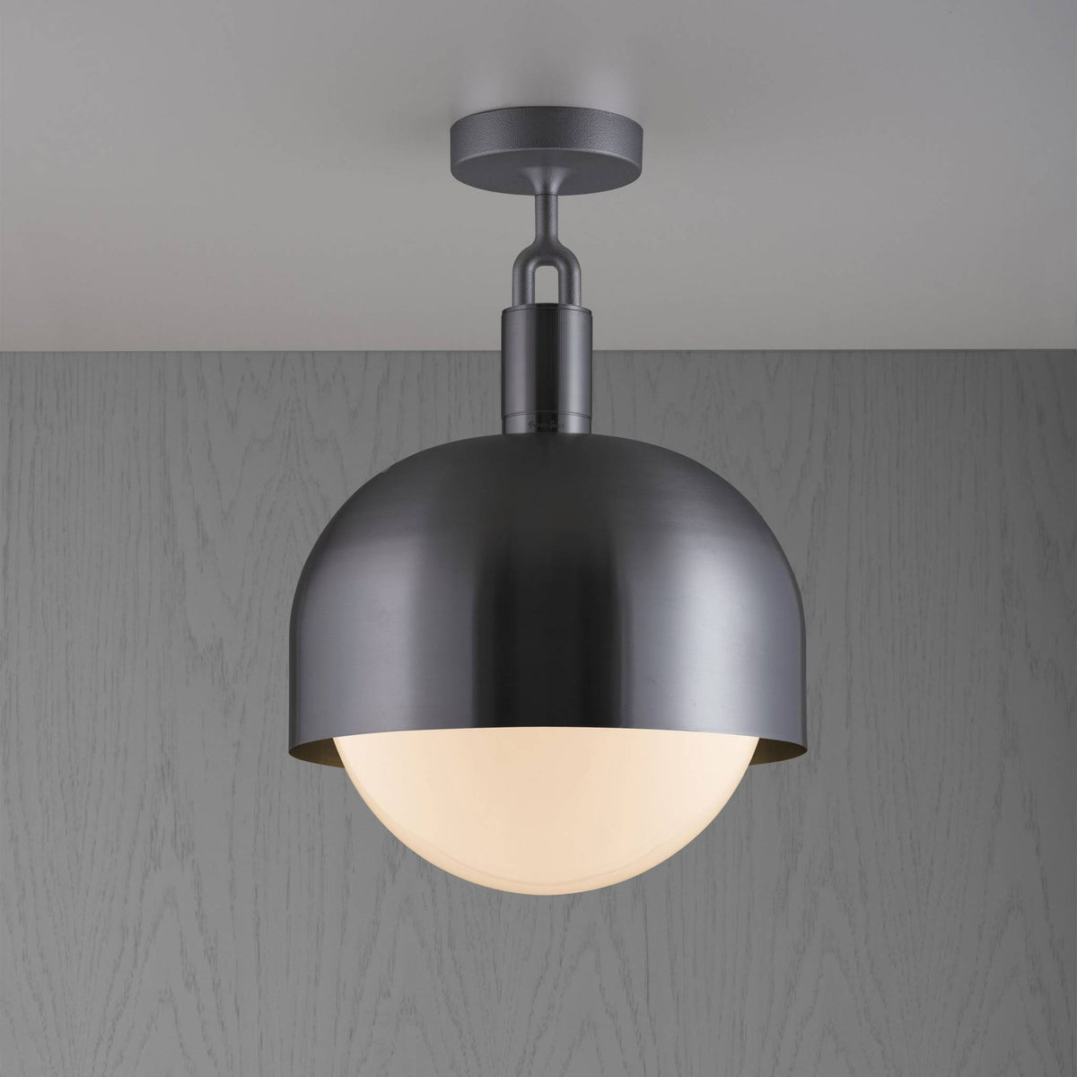 FORKED CEILING LINEAR SHADE GLOBE OPAL LARGE