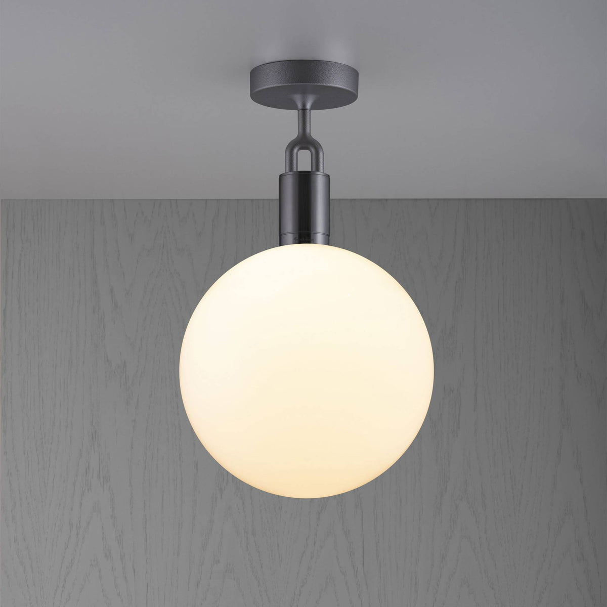 FORKED CEILING LINEAR GLOBE OPAL LARGE