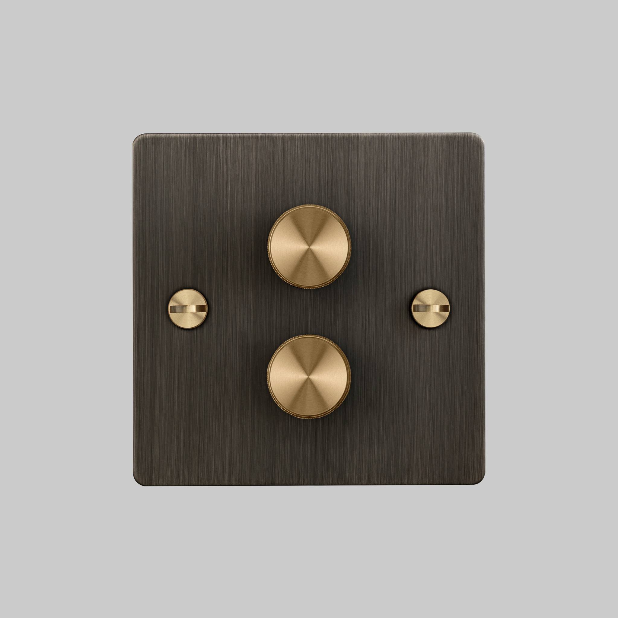 2G DIMMER / 120W / CROSS / SMOKED BRONZE