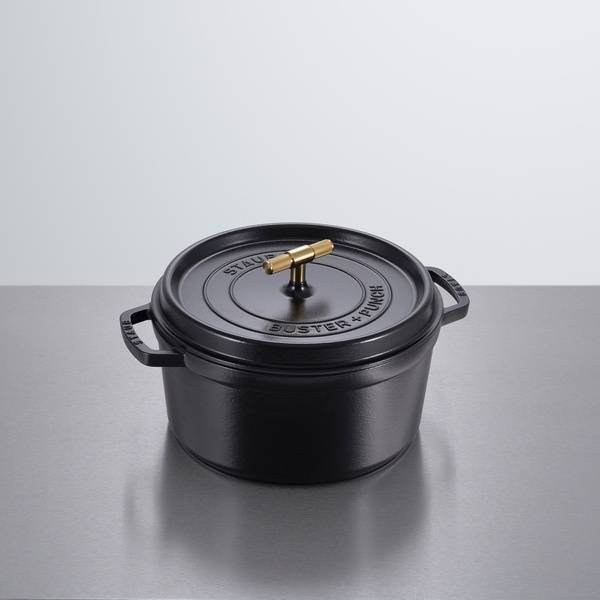 COCOTTE / 28CM / CROSS / STAUB / BLACK
